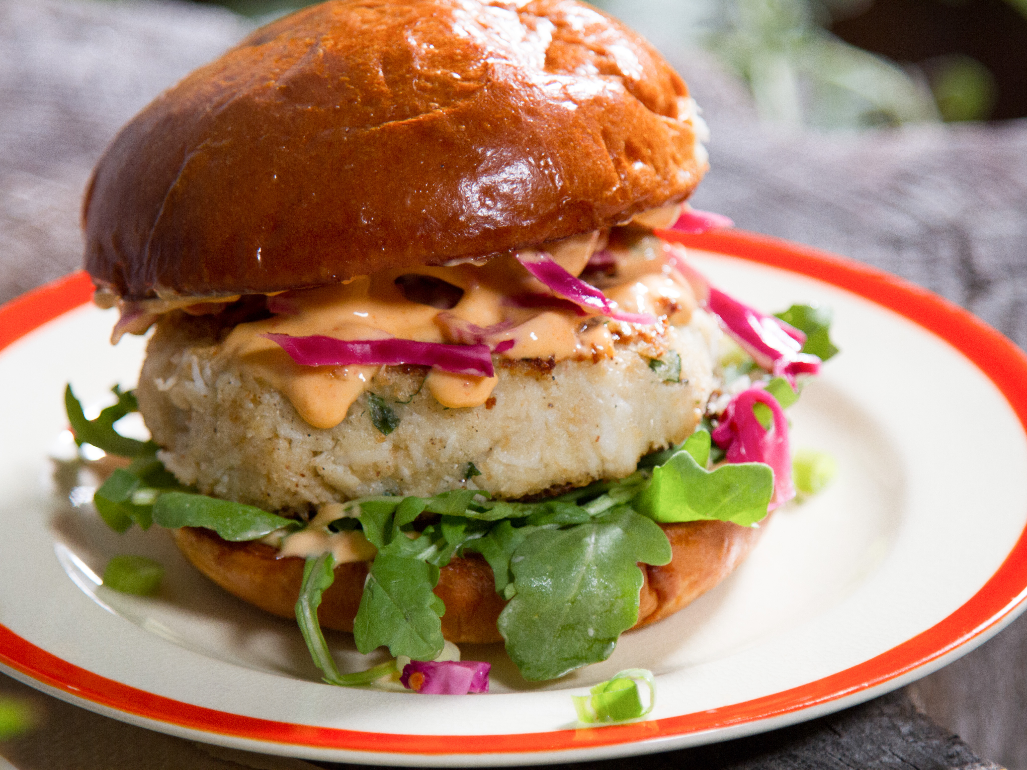 Crabcake Sandwich with a Chipotle Mayo - Home & Plate