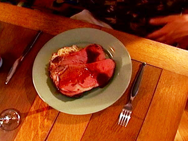 Dry Aged Standing Rib Roast With Sage Jus Recipes Cooking Channel Recipe Alton Brown Cooking Channel